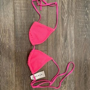 Pacsun Bikini scrunch top in pink